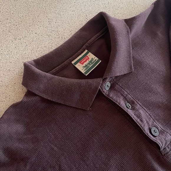 Levi’s 3 button collared shirt sleeve cotton shirt - Picture 7 of 8